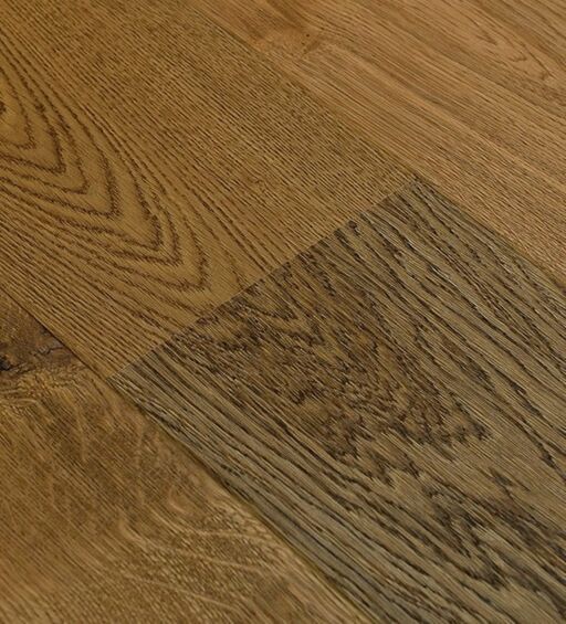 V4 Empires Natural Smoked Engineered Oak Flooring, Rustic, Brushed & Colour Oiled Image 1