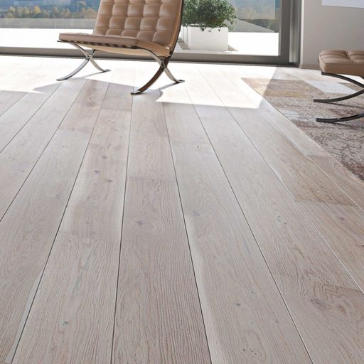 V4 Marsh Grey Engineered Oak Flooring, Rustic, Brushed Natural Stained, Matt & UV Lacquered, 207x14x2200 mm Image 2
