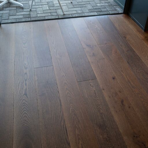 V4 Deco Plank, Tannery Brown Engineered Oak Flooring, Distressed & UV Colour Oiled, 190x14x1900mm Image 4