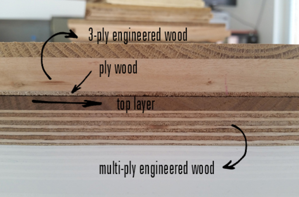 3-ply engineered wood flooring
