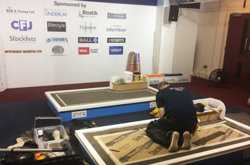 Harrogate competition on carpet fitting