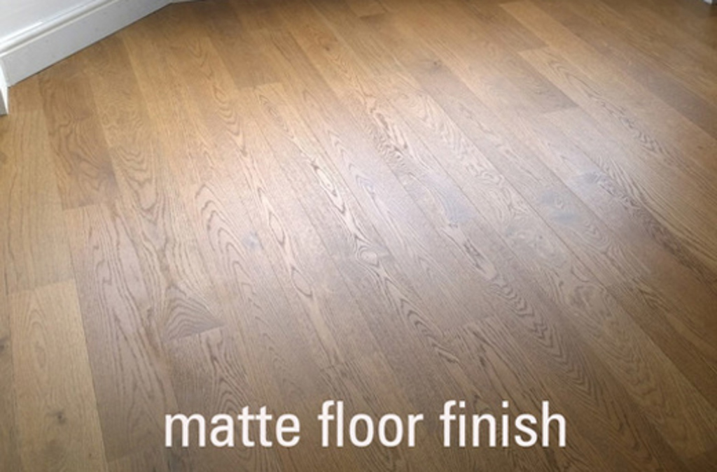 Matte floor finish