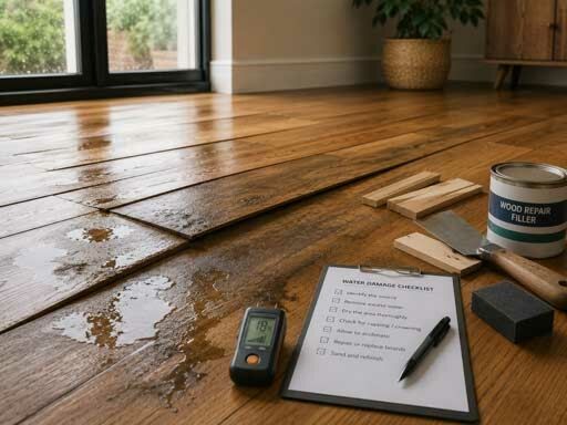 How to Fix Water-Damaged Wood Floors – Cupping, Crowning & Repairs