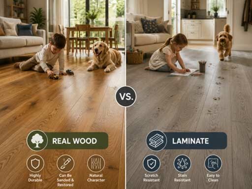 Real Wood vs. Laminate: The Ultimate Durability Test for Busy Family Homes