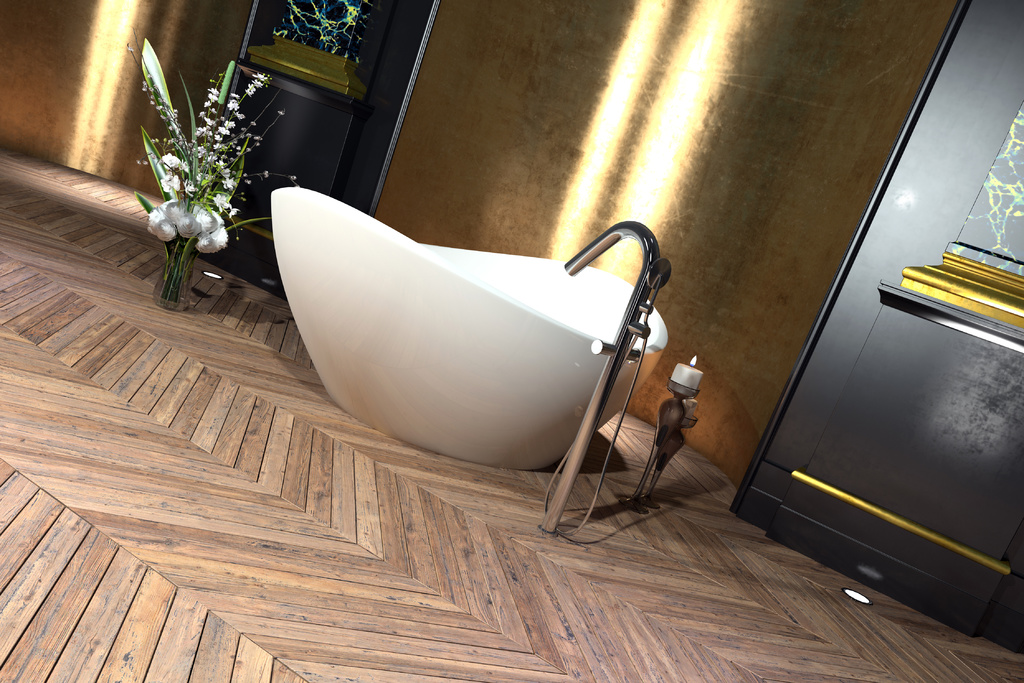 Design tips for chevron flooring