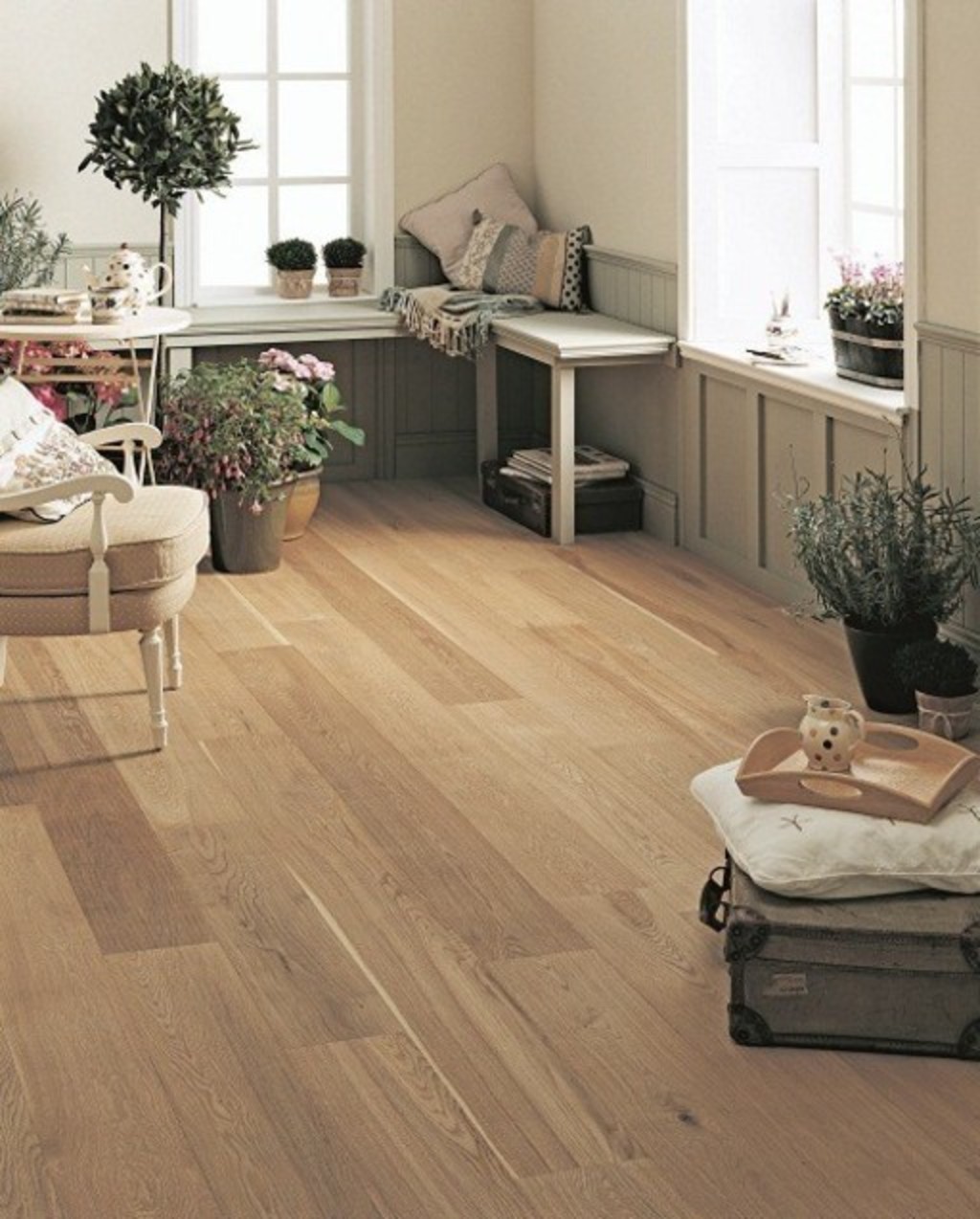 Farmhouse wooden flooring