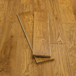 Evergreen Oxford Golden Engineered Oak Flooring, Natural, Brushed & Lacquered, 125x14xRLmm