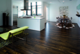 Junckers Black Oak Solid Wood Flooring, Ultra Matt Lacquered, Harmony, 140x20.5mm