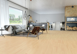 Junckers Nordic Beech Solid 2-Strip Wood Flooring, Ultra Matt Lacquered, Classic, 129x14mm