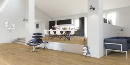 Junckers Solid Nordic Oak 2-Strip Flooring, Ultra Matt Lacquered, Classic, 129x14mm