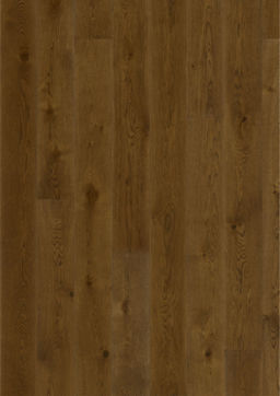 Kahrs Nouveau Rich Oak Engineered 1-Strip Wood Flooring, Brown Stained, Brushed, Matt Lacquered, 187x3.5x15mm