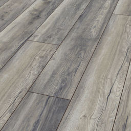 Robusto Harbour Oak Grey Laminate Flooring, 12mm