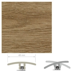 HDF Unistar Dark Oak Threshold For Laminate Floors, 90 cm