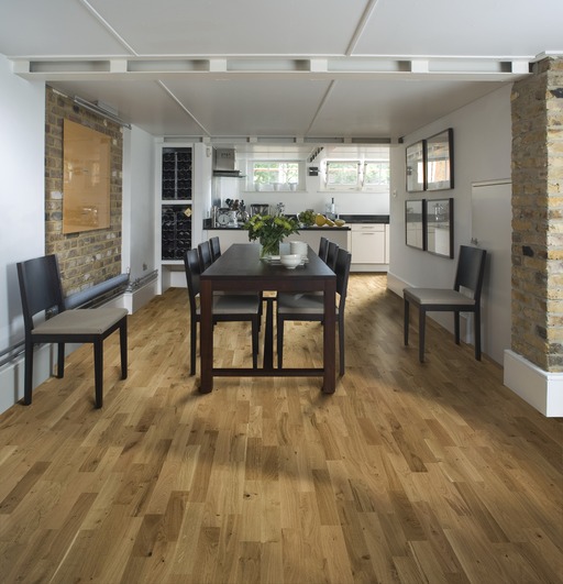 Kahrs Erve Oak Engineered 3-Strip Wood Flooring, Satin Lacquered, 200x13x2423 mm