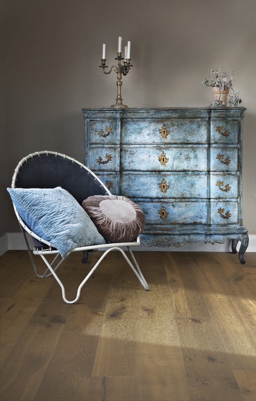 Kahrs Fredrik Oak Engineered Wood Flooring, Smoked, Oiled, 187x3.5x15mm