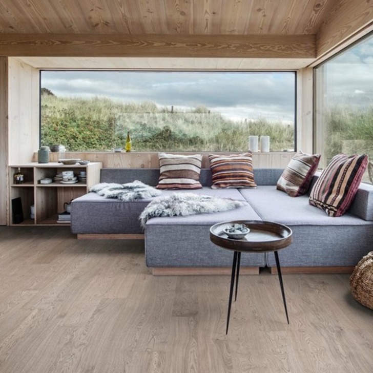 Kahrs Lux Shore Engineered Oak Flooring, Rustic, Brushed, Matt Lacquered, 187x3.5x15 mm