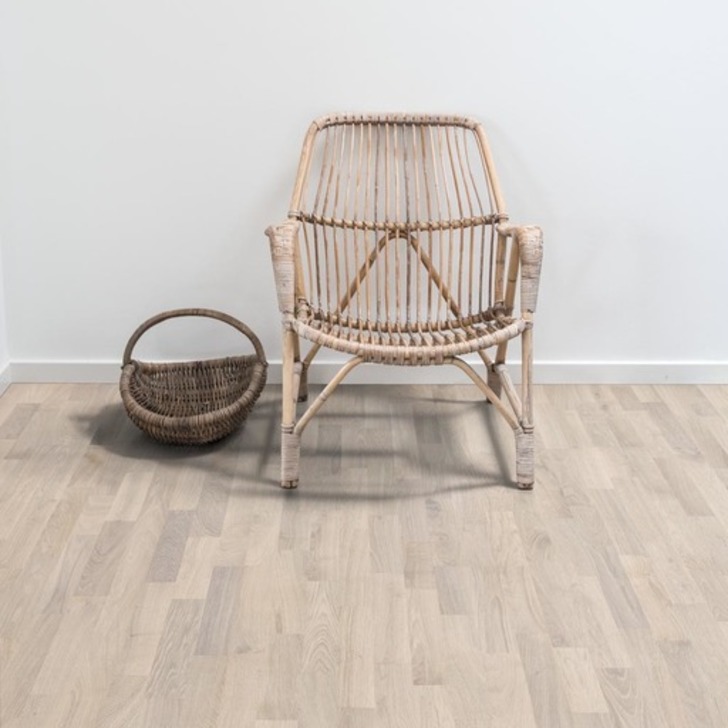 Kahrs Lumen Rime Engineered Oak Flooring, Natural, Brushed, Matt Lacquered, 200x3.5x15 mm