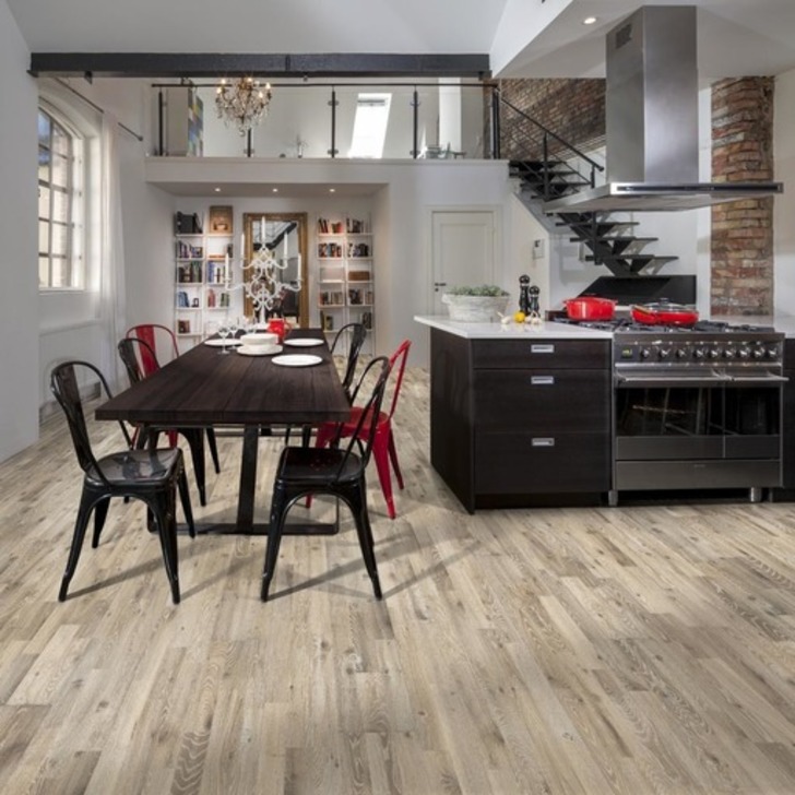 Kahrs Gotaland Kilesand Engineered Oak Flooring, Rustic, Brushed, Stained, Oiled, 196x3.5x15 mm