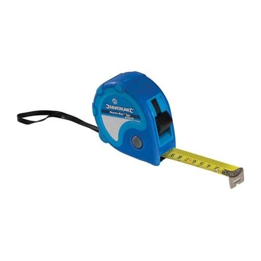 Retractable Tape Measure, 10 meters Silverline