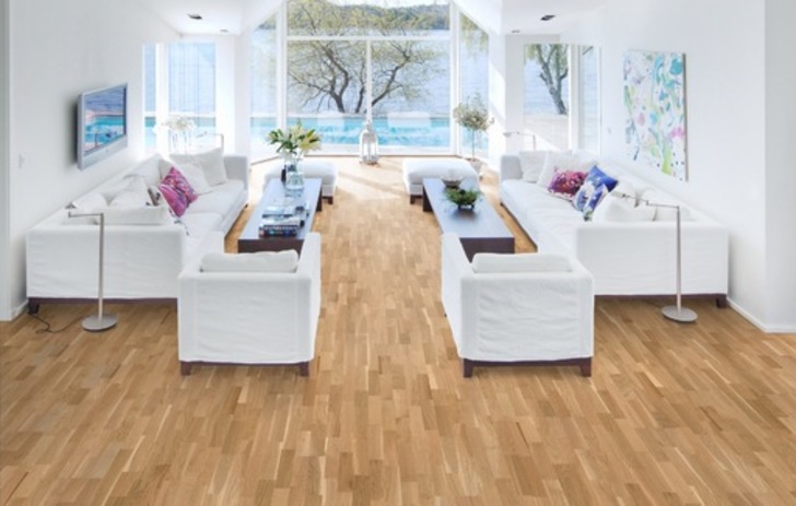 Kahrs Activity Engineered Oak Flooring, Natural, Satin Lacquered, 200x3.6x30 mm