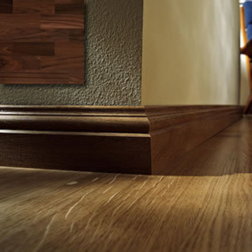 Kahrs Solid Walnut Skirting, Satin Lacquered, 15x69x2400 mm