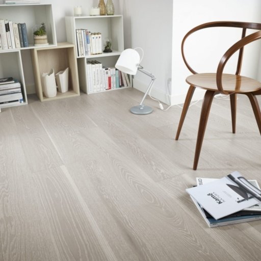 V4 Silver Sands Engineered Oak Flooring, Rustic, Brushed Natural Stained & Matt Lacquered, 180x14x2200 mm