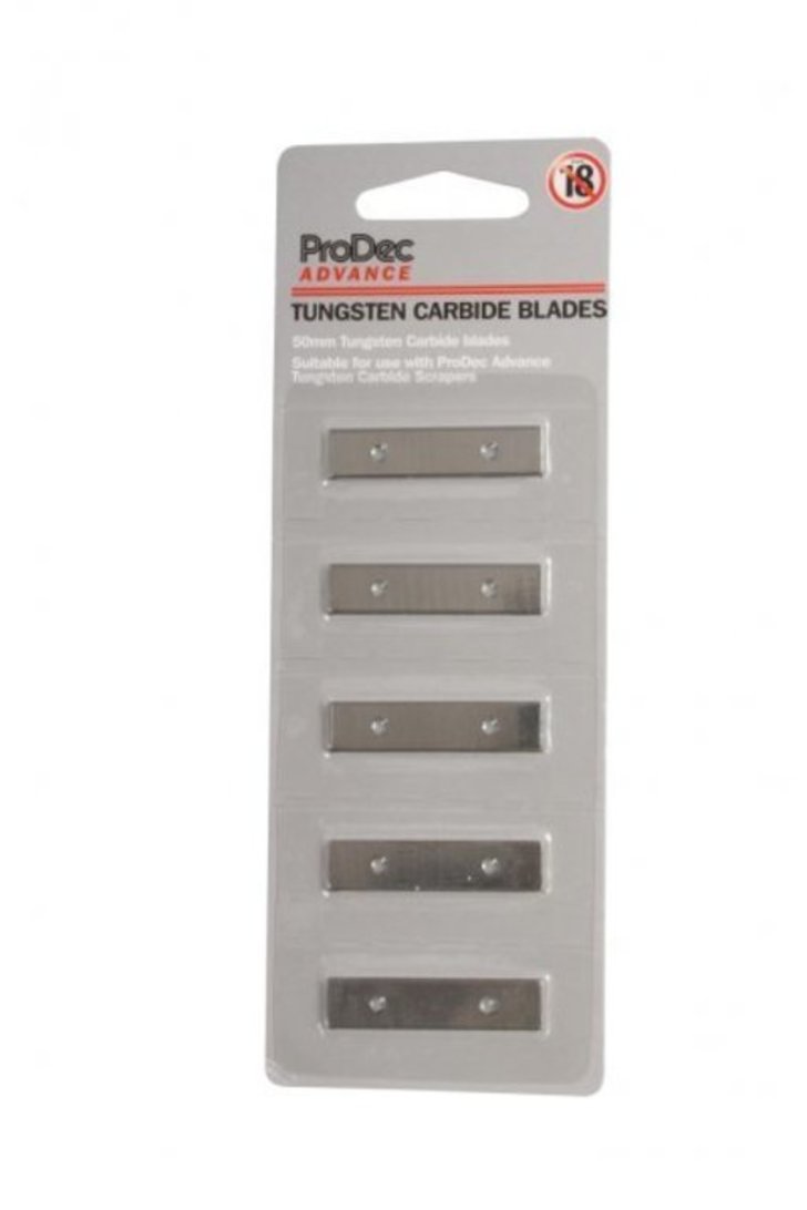 Tungsten Carbide Blades, 50 mm, 5 pcs ProDec & Co