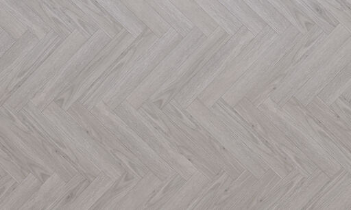 Aspen Herringbone, Silver Grey Oak Laminate Flooring, 133x8x665mm