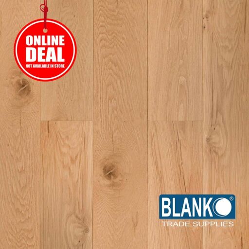 Blanko Budget Velvet Petal Engineered Oak Flooring, Lacquered, Rustic, 190x20x1900mm