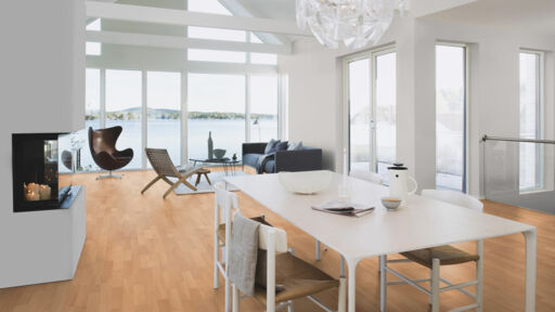 Boen Andante Beech Engineered 3-Strip Flooring, Matt Lacquered, 215x14x2200mm