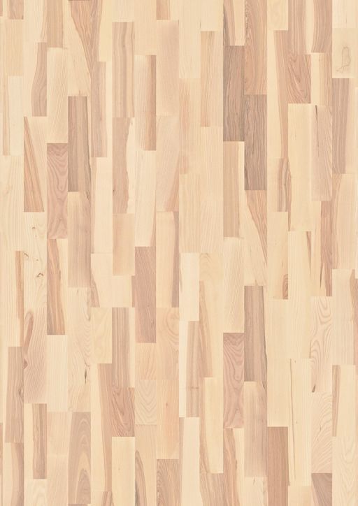 Boen Marcato Ash White Engineered 3-Strip Flooring, White Stained, Matt Lacquered, 215x3x14 mm