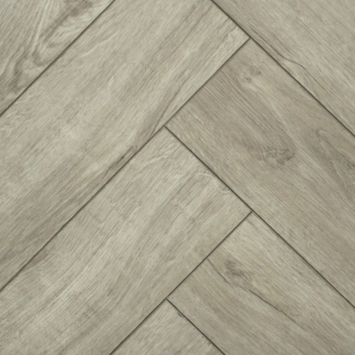 Chene Rigid Herringbone Rustic Light Grey Luxury Vinyl Flooring, 5 mm ...