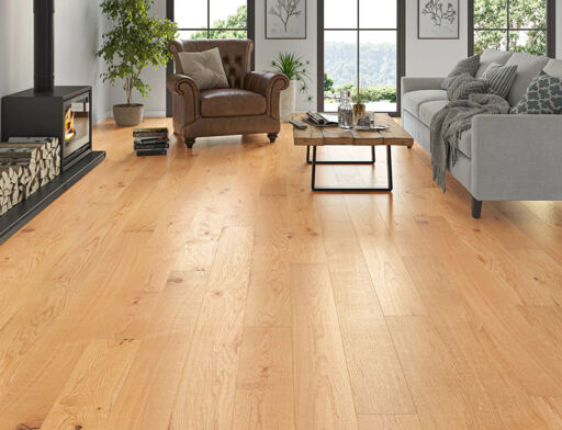 Kramfors Engineered Oak Flooring, Rustic, Brushed & Oiled, 190x20x1900mm