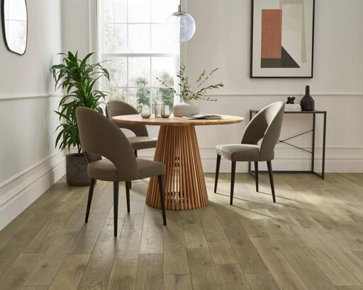 Chene Engineered Oak Flooring, Brushed & Smoked White Hardwax Oiled, 150x12xRLmm
