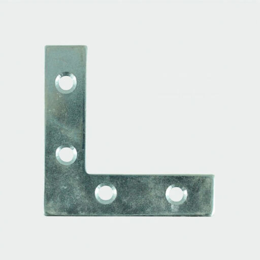 Corner Plate, 75x75x16mm, 4pk