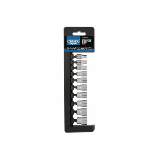 Draper Multi-Drive® Metric Socket Set, 1,4 Sq. Dr. (10 Piece)