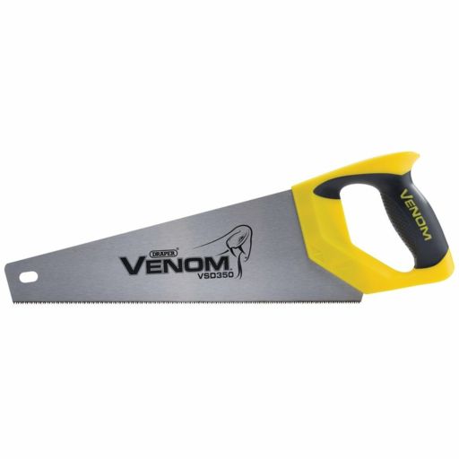 Draper Venom® Second Fix Double Ground Tool Box Saw, 350mm, 11tpi, 12ppi