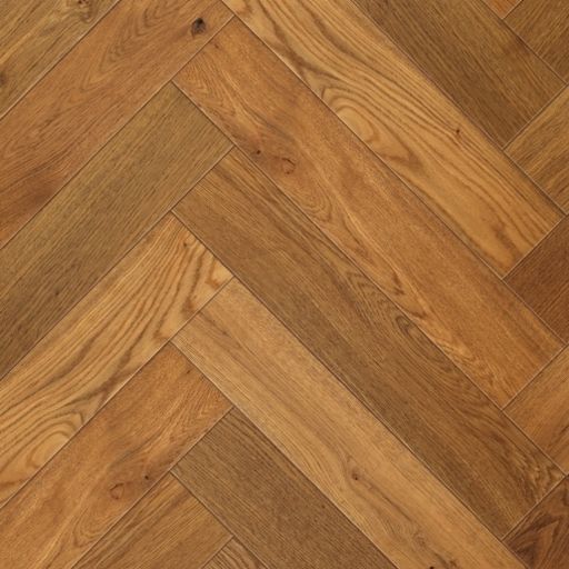 Elka Honey Smoked Oak Herringbone Engineered Flooring, 120x14x600 mm