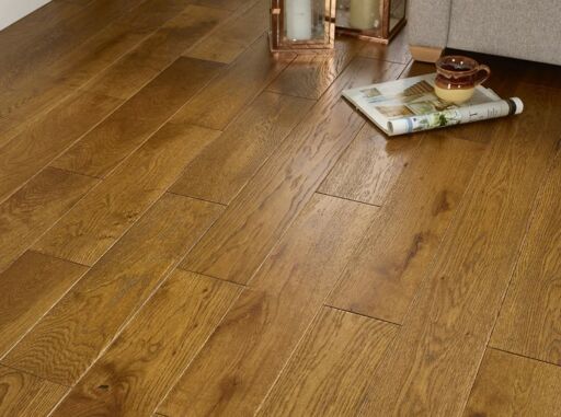 Evolve Westminster, Engineered Oak Flooring, Wheat Brushed & Lacquered, RLx125x18mm