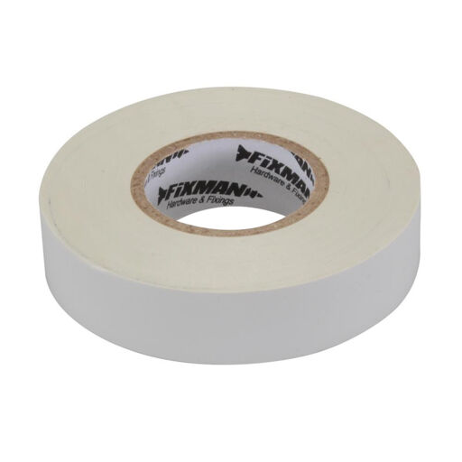 Fixman Insulation Tape, White, 19mm, 33m