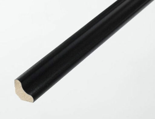 HDF Black Scotia Beading For Laminate Floors, 18x18mm, 2.4m