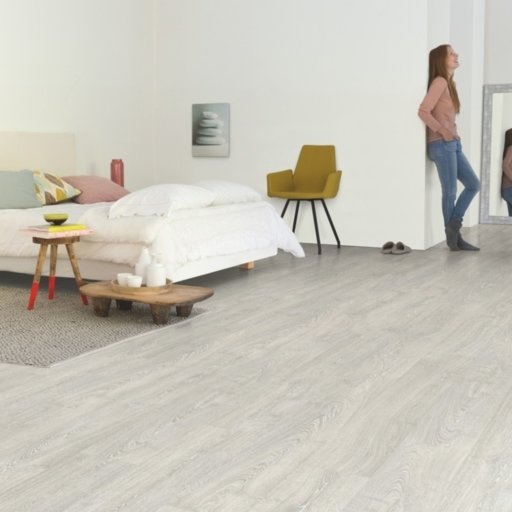 QuickStep Impressive Patina Classic Oak Grey Laminate Flooring, 8 mm