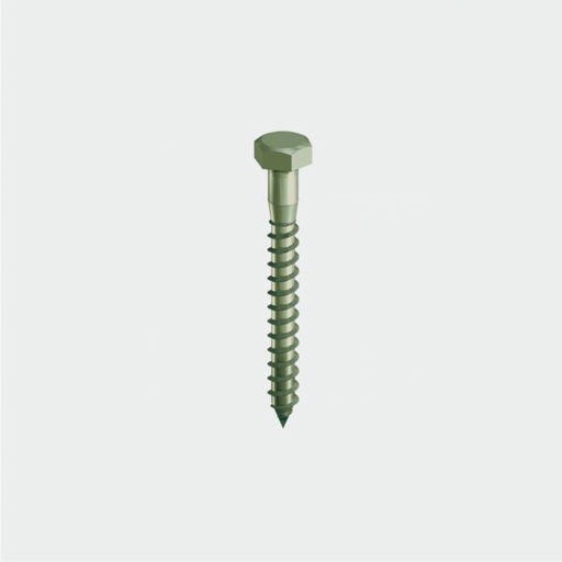 In-Dex Coach Screw, HEX, 8.0x50mm, 10pk