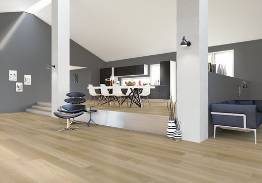 Junckers Nordic Oak Boulevard Solid Wood Flooring, Ultra Matt Lacquered, Harmony, 185x20.5 mm