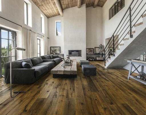 Kahrs Da Capo Sparuto Oak Engineered Wood Flooring, Smoked & Handscraped, Brushed & Oiled, 190x15x1900mm