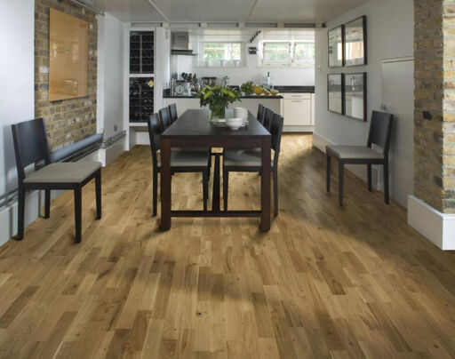 Kahrs Erve Oak Engineered 3-Strip Wood Flooring, Satin Lacquered, 200x13x2423mm
