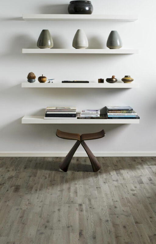 Kahrs Gotaland Vinga Engineered Oak Flooring, Rustic, Stained, Brushed & Oiled, 15x3.5x196mm