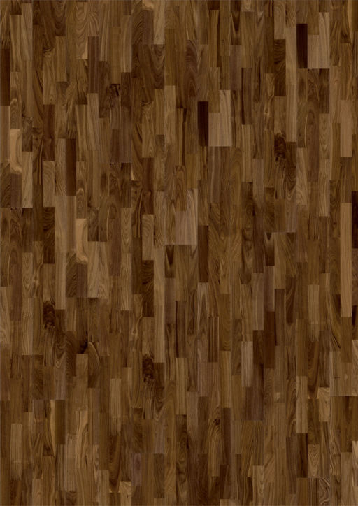 Kahrs Montreal Walnut Engineered 3-Strip Wood Flooring, Lacquered, 200x3.5x15 mm