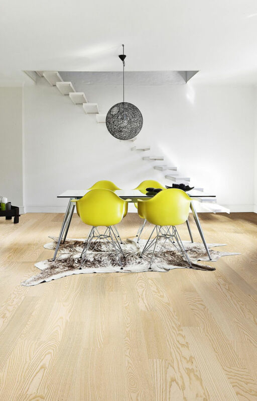 Kahrs Sand Falsterbo Ash Engineered 2-Strip Wood Flooring, White, Matt Lacquered, 200x15x2423mm