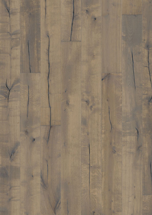 Kahrs Smaland Handbord Engineered Oak Flooring, Light Smoked, Rustic, Brushed, Oiled, 187x3.5x15mm